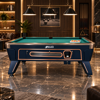 Table de billard commerciale à monnayeur 7ft 8ft, style américain et britannique, pour billard 8 et 9 boules, avec plateau en ardoise, personnalisable pour bars et clubs