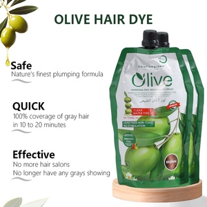Gel Tinte Capilar Reparador de Olivas con Fórmula Natural Herbal Orgánica para Limpieza del Cuero Cabelludo, para Hombres y Mujeres, Venta al por Mayor - Product Image 4
