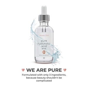OEM 20% vitamina C 100% suero de ácido hialurónico puro ingredientes orgánicos antienvejecimiento reafirmante hidratante resplandor cara suero brillante - Product Image 3