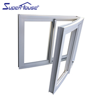 Arch Curved Thermal Break Aluminio Calor Soak Aislado Tinte de color templado Sliding Stay Windows