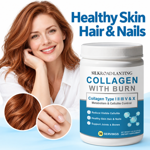 Poudre de collagène multi-types, complément alimentaire pour adultes, pour la santé de la peau, des cheveux et des ongles - Product Image 1