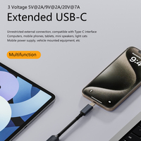 Nouveautés : Câble convertisseur PD 140W DC 5.5x2.5mm 4.5x3.0mm 7.4x5.0mm Femelle vers USB-C Mâle, Adaptateur d'alimentation pour ordinateur portable en aluminium