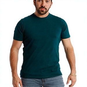 Camisetas de Cuello Redondo para Hombre, 100% Algodón Suave, 160 GSM, Manga Corta, Lisas, para Verano, Transpirables, de Secado Rápido, Casuales, Venta al Por Mayor OEM - Product Image 4