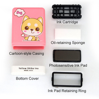 Tampon encreur personnalisé pour enfants avec logo, en plastique, pour nom, étiquette de vêtements, jouet, 16,8g, 31x11mm