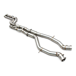 Tuyau intermédiaire égal en longueur en acier inoxydable SS304 sur mesure pour système d'échappement BMW M3 M4 F80 F82 3.0T 2015-2019 - Product Image 1