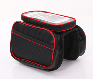 Grande e resistente tela impermeabile con Design grigio personalizzato <span class=keywords><strong>cestino</strong></span> anteriore per bicicletta Sport all'aperto borsa per <span class=keywords><strong>bici</strong></span> a tubo manubrio scatole alte - Product Image 5