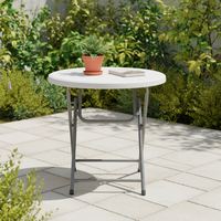 Table pliante légère en HDPE avec structure en acier pour usage hospitalier, vente en gros d'usine, durable, pour pique-nique et camping en extérieur, résistante aux UV