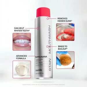 Bain de bouche blanchissant anti-taches - Formule sans alcool pour une <span class=keywords><strong>haleine</strong></span> fraîche et un nettoyage buccal en profondeur - Product Image 4