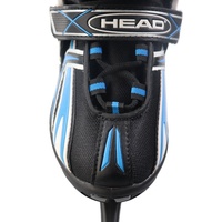 Patins à glace HEAD pour garçons, lame rétractable en acier inoxydable, bleus, tailles réglables, pour la location