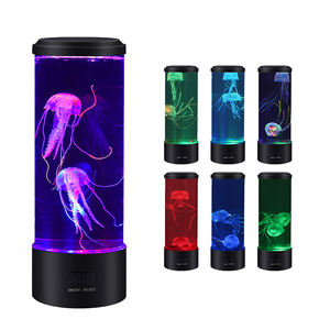 Premium nueva lámpara de noche luz Led 3D Base <span class=keywords><strong>JELLYFISH</strong></span> lámpara sala de estar plástico 25 Control remoto moderno etiqueta azul 5V 1000 medio - Product Image 1