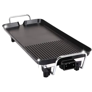 Electric Grill Electric Griddles Nonstick Barbecue Plate Portable BBQ Barbecue Table Top Grill Griddle For Camping Indoor