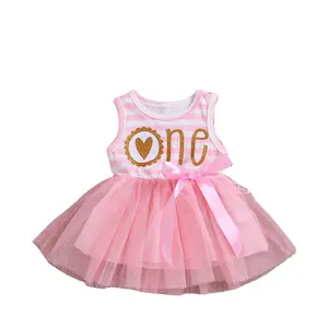 2023 Summer New Girls' Set Baby Fashionable Baby Set Two-Piece Kids Cute T-shirt Mesh Skirt Baby Girl Dresses