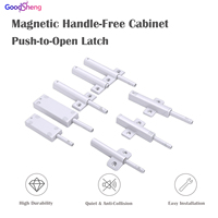 Loquet magnétique robuste en ABS à ouverture par pression, sans poignée, pour portes d'armoires de cuisine, chambre et salon