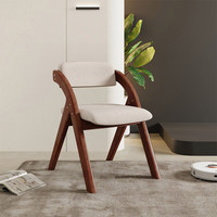 Chaise de salle à manger pliante en bois massif, légère et imperméable, de style scandinave, design personnalisé pour appartement et restaurant, vente en gros