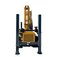Foreuse hydraulique sur chenilles FYX180 de 180 m et 55 kW, entraînée par un moteur diesel, pour le forage de puits d'eau en projets sur le terrain