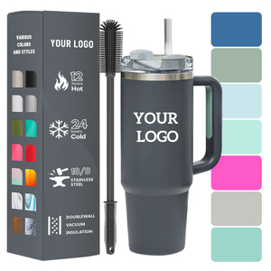 40 oz Eco-Friendly Classic Stainless Steel Tumbler Cup Adventure Insulated Travel Coffee Mug with Handle and Lid for Sublimation - Product Image 6