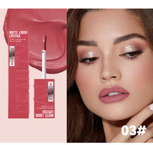 Labial Mate de Larga Duración Aterciopelado Tinta Líquida para Labios Iluminadora Resistente al Agua Brillo Labial Antiadherente Maquillaje Cosmético de Moda - Product Image 5