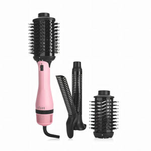 Etiqueta privada 3 en 1 profesional iónico intercambiable un paso aire caliente rizos voluminizador secador de pelo cepillo - Product Image 6
