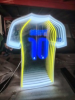 Letrero LED 3D con efecto de espejo infinito, montaje en pared, gráficos personalizados multicolor, control por aplicación, iluminación de neón impermeable IP65 para