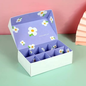 Emballage de macarons, boîtes de désert françaises de taille personnalisée, vente en gros, 6/8 - Product Image 1