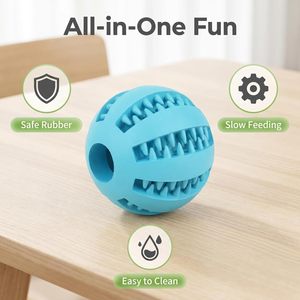 Pet Product <b>Dog</b> Treat Rolling Slow Food Pet <b>Ball</b> Interactive Toy Teeth Cleaning <b>Dog</b> Chew <b>Ball</b> Toy - Product Image 4