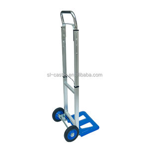 Hot Sale 90kgs Hand <span class=keywords><strong>Trolley</strong></span> Met Twee Wielen Kan Opvouwbare Hoge Kwaliteit Aluminium Frame Platform Opvouwbare Handtruck Bagage Verplaatsen - Product Image 6