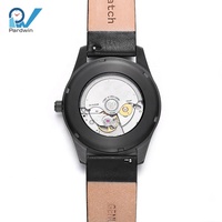Squelette double saphir anti-reflet montre mécanique automatique pour hommes