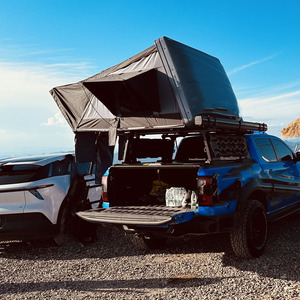 Roll-over SUV Car-mounted Portable Outdoor Quick-opening Four-season Camouflage Car Folding ABS Aluminum Hardtop Roof <b>Tent</b> - Product Image 5