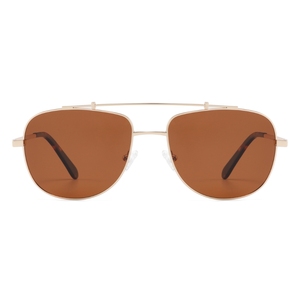 Unisex Full Rim Rectangle Metal Frame Sunglasses <b>Pilot</b> Style UV400 Protection Anti Blue Light for Outdoor Activities Adult - Product Image 6