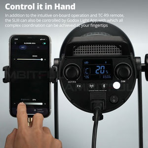 ไฟสตูดิโอ GODOX SL150III BI SL200II BI <span class=keywords><strong>SL300</strong></span> BI ไฟวิดีโอ LED ปรับได้ 2800K-6500K สำหรับ YouTube ถ่ายภาพบุคคล CRI 96 - Product Image 2