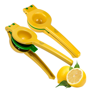 Presse-citron à main Aluminum Ally 2 en 1 double couche jaune Presse-agrumes manuel à citron vert Presse-agrumes portable - Product Image 2