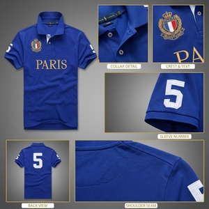 Polo pour homme de haute qualité 100% coton, logo brodé personnalisé, t-shirt décontracté de marque Ralphs, polos de ville Laurens - Product Image 5