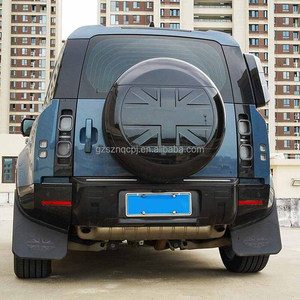 Copriruota di scorta nero lucido Union Jack per Land Rover <span class=keywords><strong>Defender</strong></span> 90 110 2020-2025, protezione ruota impermeabile in ABS - Product Image 5