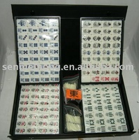 Jeu de Mahjong Japonais avec Tuiles Acryliques Colorées, Impression UV Personnalisée, Bâtonnets de Pointage, Accessoires Complets, Vente en Gros OEM, Marchandises Anime