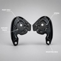 Plaque de base de remplacement pour mécanisme de visière de casque HJ-34P pour casque HJC C10 I30 avec vis