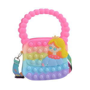 Belles dames sac fidget jouets sacs à main silicone épaule bandoulière fidget <span class=keywords><strong>it</strong></span> pousser bulle <span class=keywords><strong>pop</strong></span> itting sacs pour les filles - Product Image 1