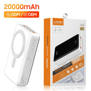 LDNIO PQ18 Ultra Slim Custom Logo Battery With Cable Power Bank 20000Mah Powerbank Promotion Charger 20000 Mah Power Banks