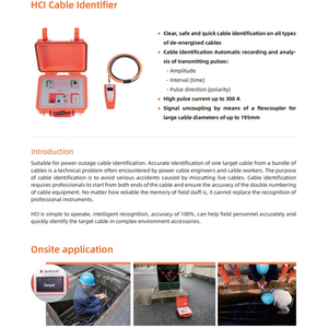 Identificateur de Câble à Faible Tension par Reconnaissance Intelligente HCI Tanbos pour Détection de Panne de Courant - Product Image 2