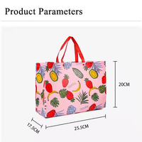 Sac fourre-tout non tissé de taille moyenne avec logo personnalisé Eco-Carry Sac à provisions à sublimation réutilisable et recyclable en PP
