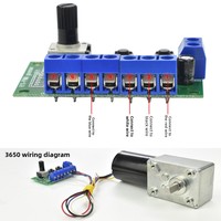 Contrôleur de moteur sans balais PWM 5-28V, Module de contrôle de vitesse avant et arrière pour moteurs 3650 3525 2430 2418