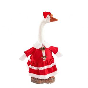 Tenue de Noël pour canard de 23 pouces, motif Père Noël, en polyester rayé, best-seller transfrontalier, vêtements pour animaux de compagnie - Product Image 5