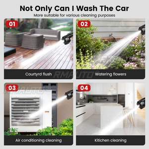Nettoyeur haute pression portable sans fil 20000/30000 mAh 500W 100 bars pour voiture, pistolet à eau, prise UE - Product Image 4