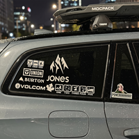 Autocollants personnalisés en gros pour pare-chocs de voiture, logo personnalisé, décoratifs pour carrosserie de moto et de véhicule, et décalcomanies pour vitres de voiture berline