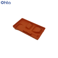 Boîte d'emballage intérieure ovale en pulpe biodégradable et écologique sur mesure pour cadeaux et électronique – Boîte en pulpe de papier moulée