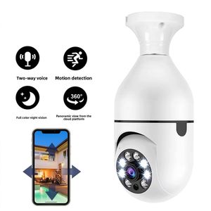 <span class=keywords><strong>Telecamera</strong></span> Lampadina E27 HD con Visione Notturna a Colori, Rotazione <span class=keywords><strong>360</strong></span>°, Wi-Fi Wireless, Audio Bidirezionale, Rilevamento Movimento, <span class=keywords><strong>Telecamera</strong></span> di Sicurezza Domestica - Product Image 1