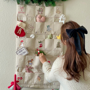 Calendario de Adviento Navideño Personalizado de Lona Reutilizable con 24 Bolsillos y Contador de Cuenta Regresiva de <span class=keywords><strong>Santa</strong></span> Claus - Product Image 2