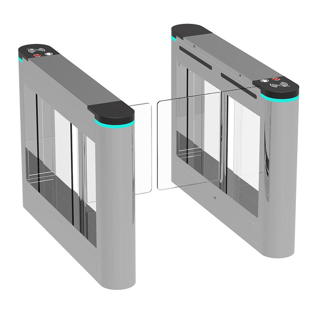 Office Building Door Access Control With QR Code Swipe Card Swing Gate Staff Attendance to Prevent Trailing