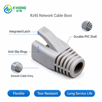 Protège-câble RJ45 anti-frottement, gaine de protection en caoutchouc PVC anti-pliage pour connecteur modulaire 8P8C, multicolore