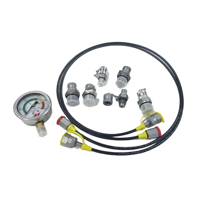 Portable Pressure Test Hose Kit with Digital Gauge, Suitable for Plumbing and HVAC Applications