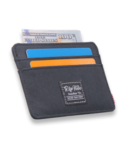 Dompet Kartu Kredit Pemblokir RFID, Dompet Depan Mode, Tempat Kartu Logo Kustom Kanvas